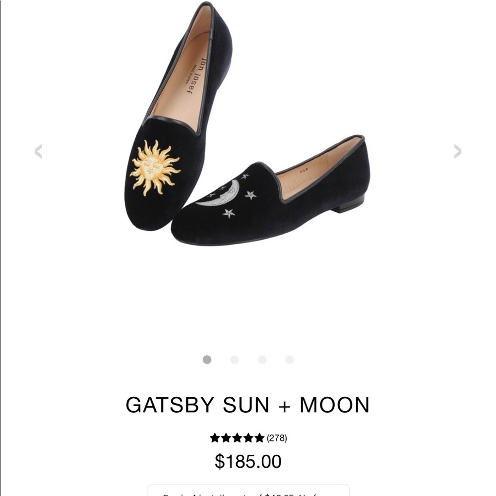 Black velvet gatsby sun and the moon flats